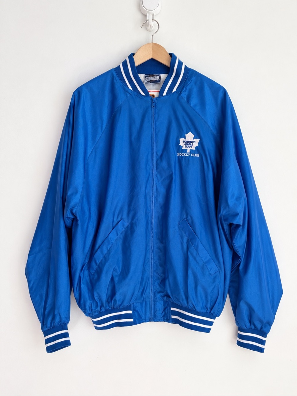 Vintage 1990s Softwear Toronto Maple Leafs Bomber Jacket NWT XL